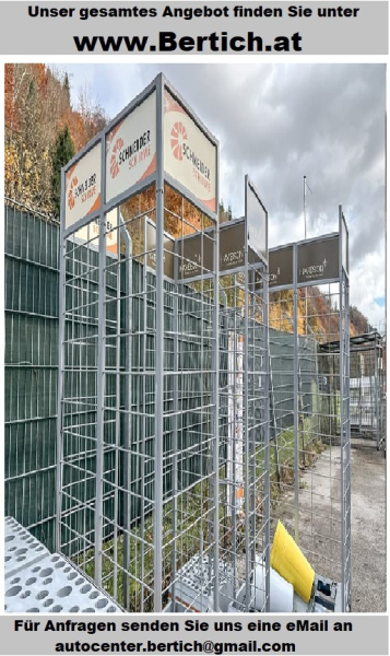 Gitterboxen, Holzlagerboxen, Reifenständer, Werbeaufsteller